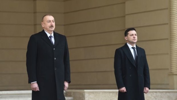 Zelenski humanitar yardım üçün İlham Əliyevə təşəkkür etdi - FOTO