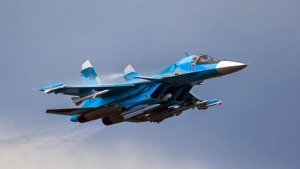 Rusiyanın Su-34 qırıcı təyyarəsi Ukraynada vuruldu
