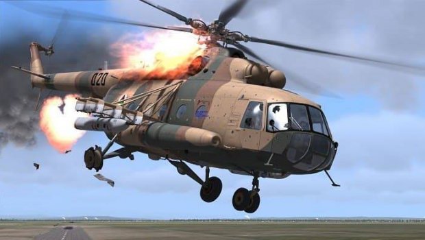 Ukrayna Rusiyaya məxsus helikopteri belə vurdu - ANBAAN GÖRÜNTÜLƏR 