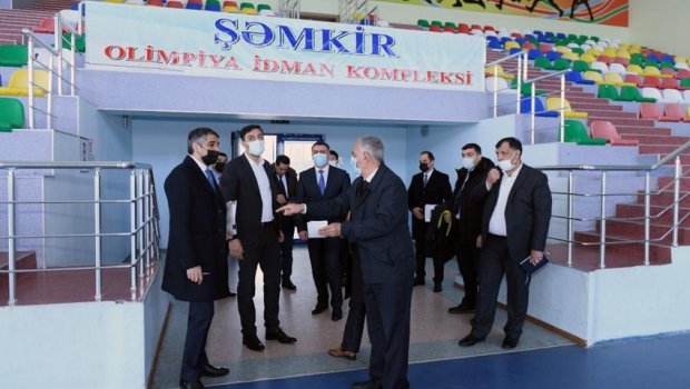 Nazir qərb bölgəsinə getdi - İdman obyektlərinin fəaliyyəti ilə tanış oldu