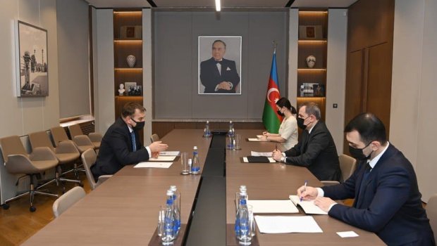 Ceyhun Bayramov Sloveniyanın qeyri-rezident səfirini qəbul etdi - FOTO