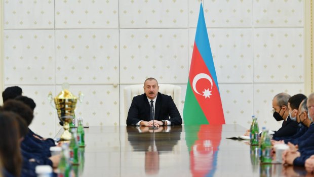 Prezidentdən idmançılara: “Bu gün siz qalib ölkəni təmsil edirsiniz”