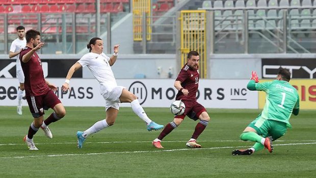 Millimizin Latviyaya məğlubiyyətindən FOTOLAR