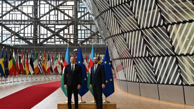 Prezident İlham Əliyev Şarl Mişellə görüşdü - FOTO/VİDEO - YENİLƏNİB