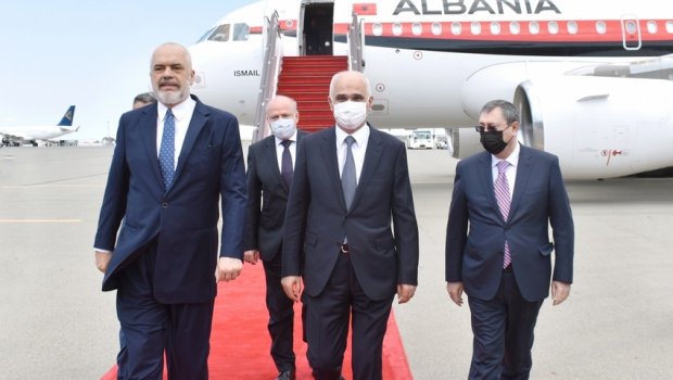 Albaniyanın Baş naziri Azərbaycanda rəsmi səfərdədir - FOTO