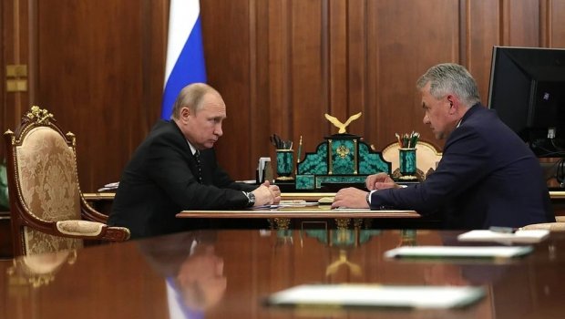 Şoyqu Putinə məruzə etdi: “Mariupol şəhəri tam ələ keçirilib” – VİDEO