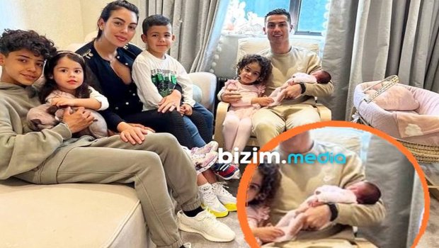 Ronaldonun yeni doğulan körpəsi ilə ilk FOTOSU