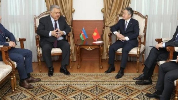 Qırğızıstanın xarici işlər naziri Azərbaycan səfiri ilə görüşdü