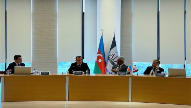 Ceyhun Bayramov Azərbaycanın regionda sülhün təmin edilməsinə baxışından DANIŞDI - FOTO