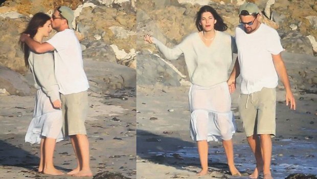 Leonardo Di Kaprio sevgilisi ilə çimərlikdə görüntüləndi - FOTO
