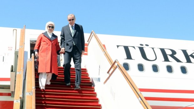 Türkiyə Prezidenti Azərbaycana gəlib - FOTO