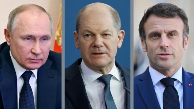Putin, Makron və Şolts arasında UKRAYNA MÜZAKİRƏSİ