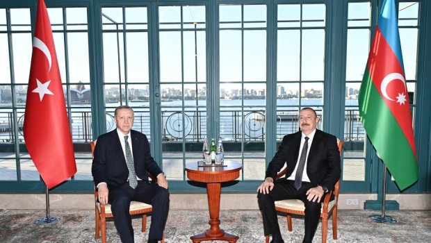 Prezident İlham Əliyev və Rəcəb Tayyib Ərdoğan görüşdü - VİDEO