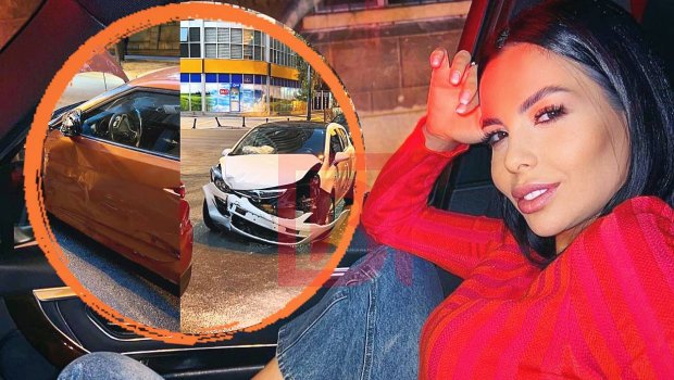 Bloger Nagehan avtomobil qəzası keçirdi - FOTO/VİDEO