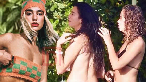 Dua Lipa yarıçılpaq halda görüntüləndi - FOTO
