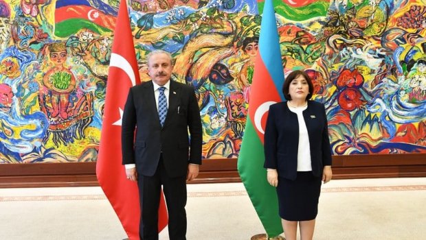 Azərbaycan və Türkiyə parlament sədrləri görüşdü