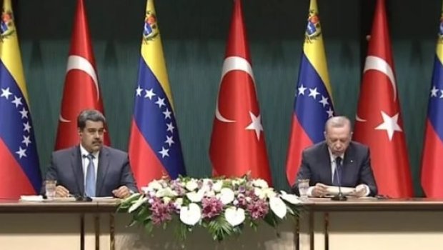 Ərdoğan Maduro ilə birlikdə mətbuat konfransı keçirdi - VİDEO