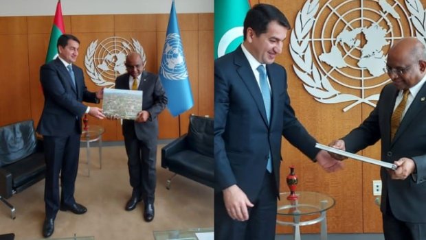 Hikmət Hacıyev BMT Baş Assambleyasının sədri ilə görüşdü