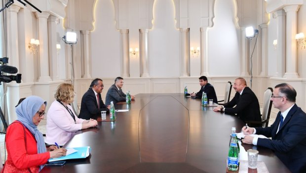 İlham Əliyev ÜST-ün Baş direktorunu qəbul etdi