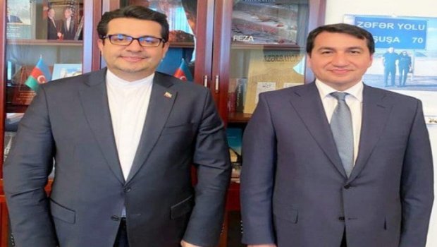 İran səfiri Hikmət Hacıyevlə görüşdən YAZDI