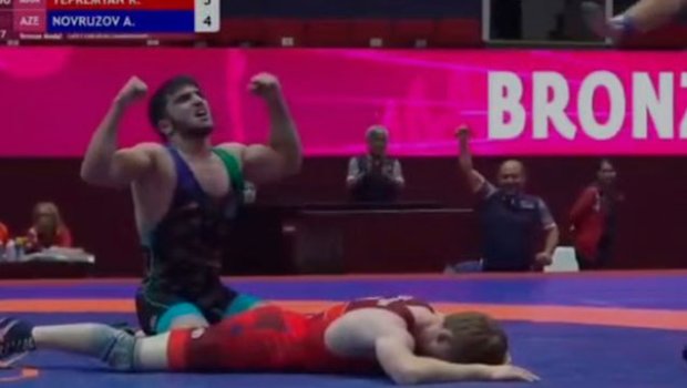 Güləşçimiz erməniyə belə qalib gəldi - VİDEO