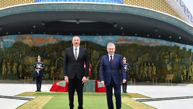Azərbaycan və Özbəkistan prezidentləri İçan-Qala Dövlət Tarixi Memarlıq Muzeyində - YENİLƏNİB