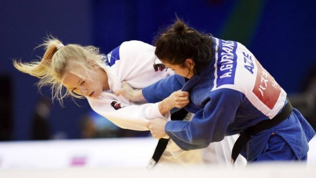 Azərbaycanın qadın cüdoçusu AVROPA ÇEMPİONU OLDU - FOTO