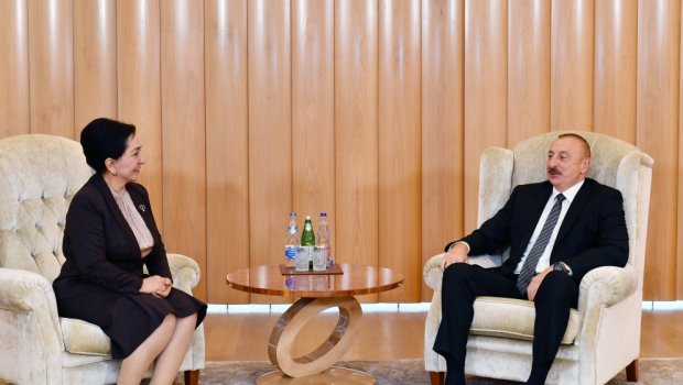 Dövlət başçısı Özbəkistan Senatının sədrini qəbul etdi - FOTO/VİDEO