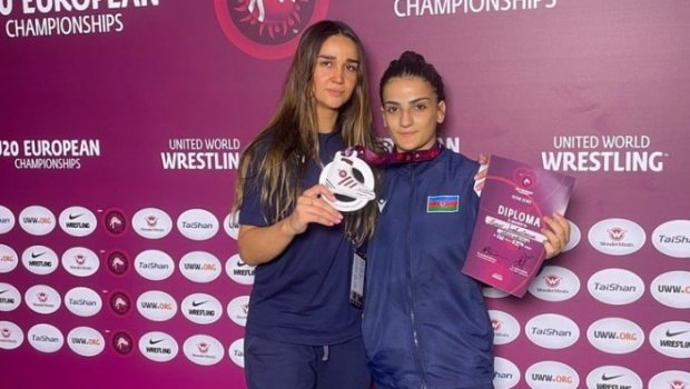 Qadın güləşçimiz Avropa çempionu oldu - VİDEO