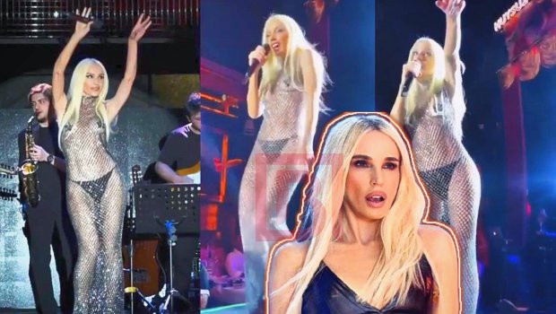 Gülşenin səhnəyə büstqaltersiz və alt-paltarda çıxması başına bəla oldu - VİDEO 
