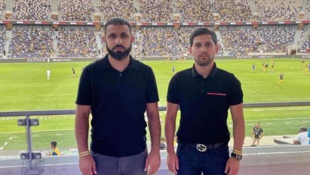 Rəşad Sadıqov “Makkabi”nin oyununu izlədi - FOTO