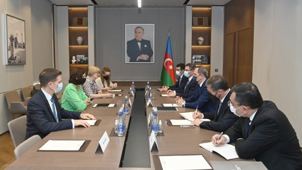 Ceyhun Bayramov Almaniya Bundestaqının vitse-prezidenti ilə görüşdü - FOTO