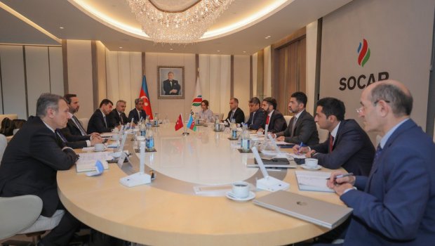 SOCAR prezidenti türkiyəli nazirlə görüşdü - FOTO