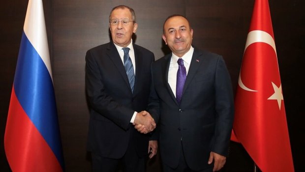 Çavuşoğlu rusiyalı həmkarı ilə görüşdü - FOTO