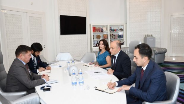 Mədəniyyət naziri Qırğızıstan səfiri ilə görüşdü
