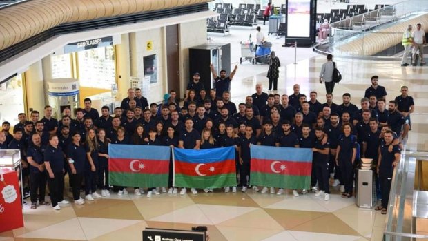 Azərbaycan nümayəndə heyəti İslamiada üçün Türkiyəyə yola düşdü - FOTO 