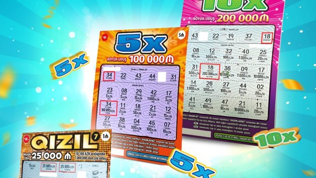 “10X” 200.000, “5X” 100.000, “Qızıl” 25.000 manat qazandırdı