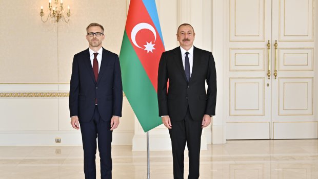 Prezident Almaniya və İsveç səfirlərinin etimadnamələrini qəbul etdi – FOTO 