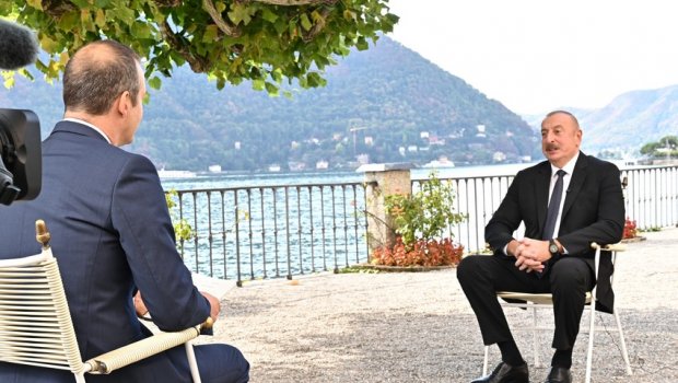 Prezident İtaliyanın “İl Sole 24 Ore” qəzetinə müsahibə verib - FOTO/VİDEO