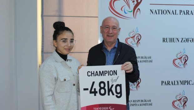 Paralimpiya Komitəsində milli komanda ilə görüş - FOTO