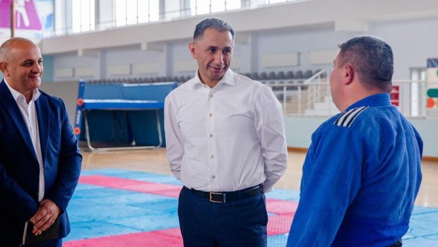 Rəşad Nəbiyev Qaxda cüdoçularla görüşdü - FOTO