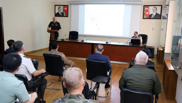Hərbi attaşelər üçün növbəti BRİFİNQ KEÇİRİLDİ - FOTO