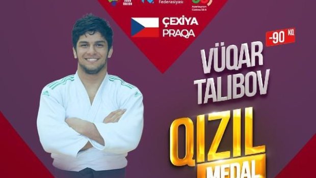 Daha bir cüdoçumuz Avropa çempionu oldu