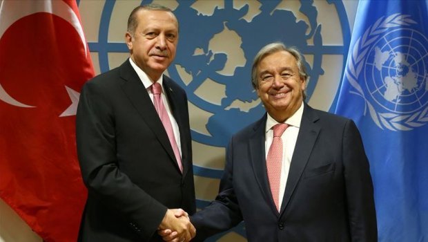 Ərdoğan BMT Baş katibi ilə görüşdü