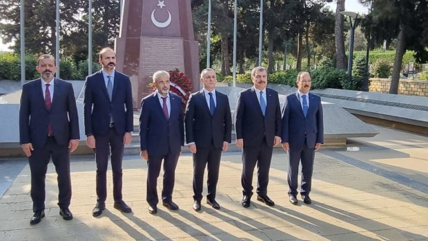 Türkiyənin səhiyyə naziri Azərbaycanda səfərdədir - FOTO