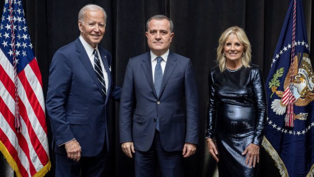 Ceyhun Bayramov Baydenin təşkil etdiyi rəsmi qəbulda iştirak edib