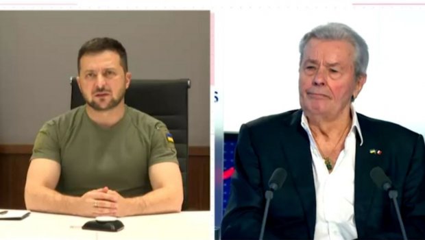 Zelenski dünya şöhrətli Alen Delona TƏŞƏKKÜR ETDİ - VİDEO