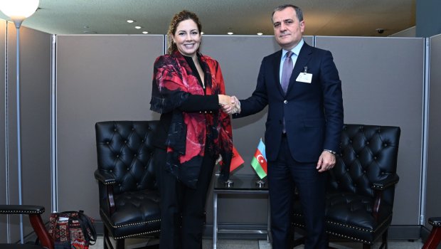 Ceyhun Bayramov Albaniyanın Avropa və xarici işlər naziri ilə görüşüb - FOTO