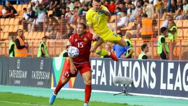 Ukrayna yığması Ermənistana QALİB GƏLDİ