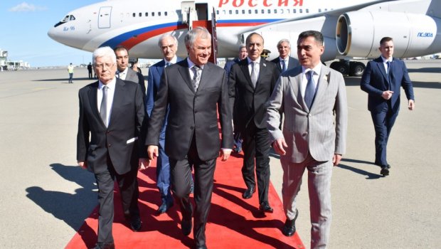 Rusiya Dövlət Dumasının sədri Azərbaycanda səfərdədir